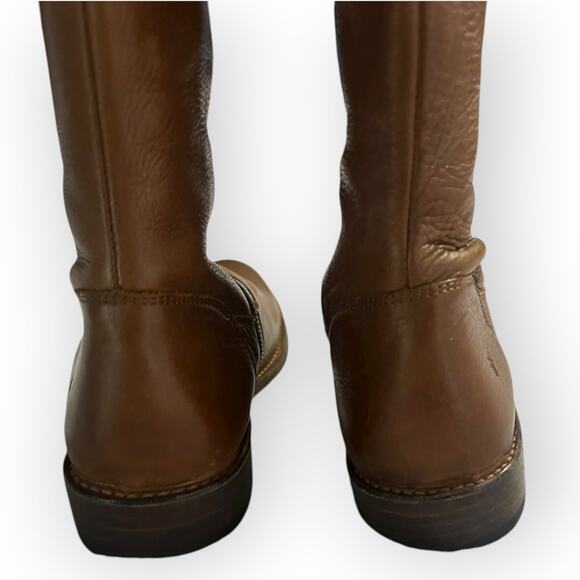 Frye Shirley Leather Riding Boots Women's Size 6B Brown Over-the-Knee Western - Picture 6 of 16